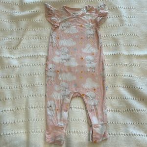 Posh Peanut baby toddler girl flutter sleeve one piece 12-18 Months